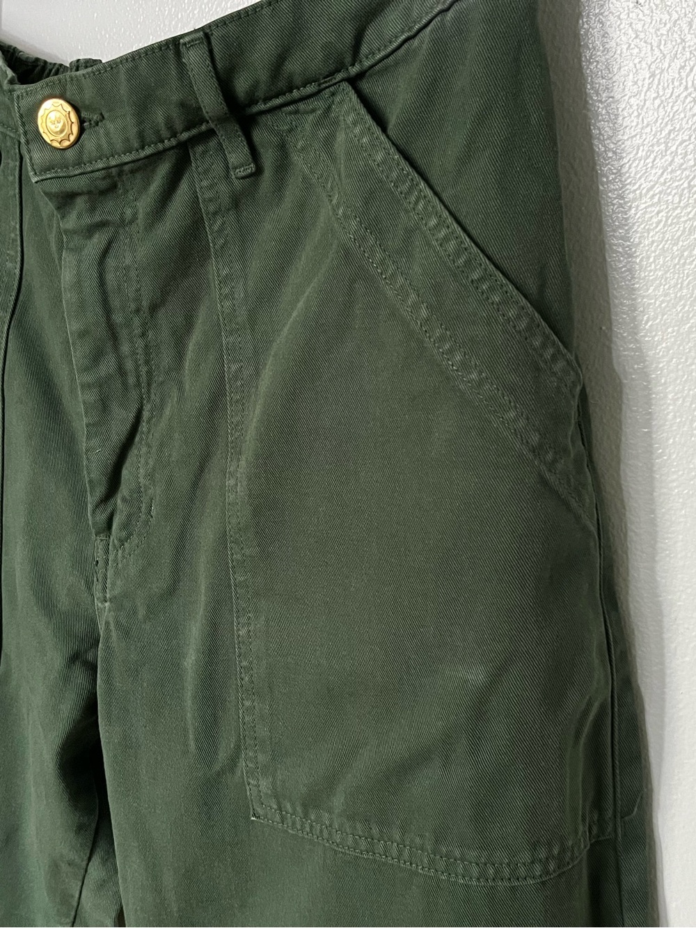 Big Bud Press Swamp Green Work Wear High-Waist Pants Washed But Never Worn